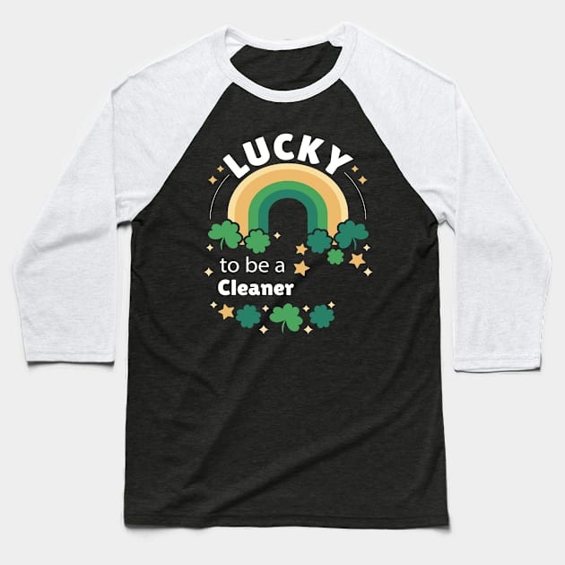 Lucky to be in your career Baseball T-Shirt by Papaz